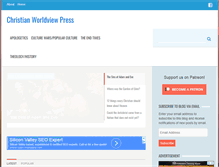 Tablet Screenshot of christianworldviewpress.com